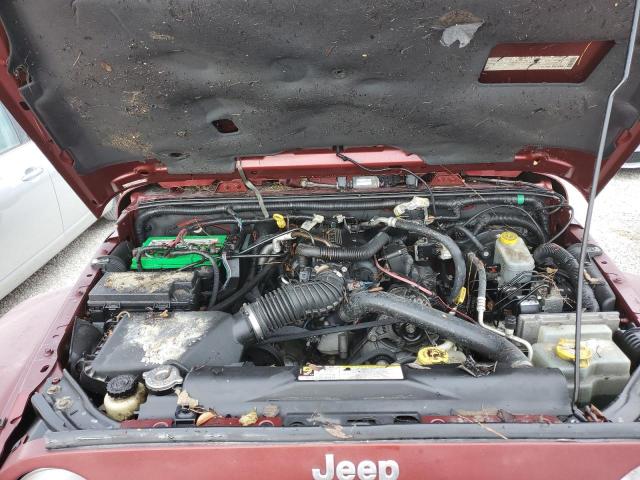 1J4FA54108L535535 - 2008 JEEP WRANGLER S BURGUNDY photo 7
