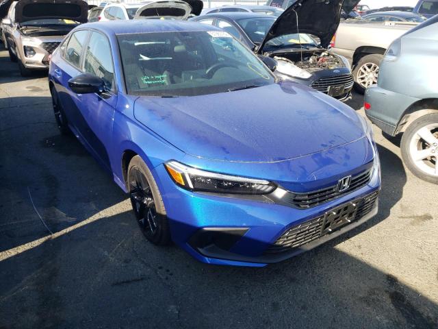 2HGFE2F54NH535539 - 2022 HONDA CIVIC SPOR BLUE photo 1