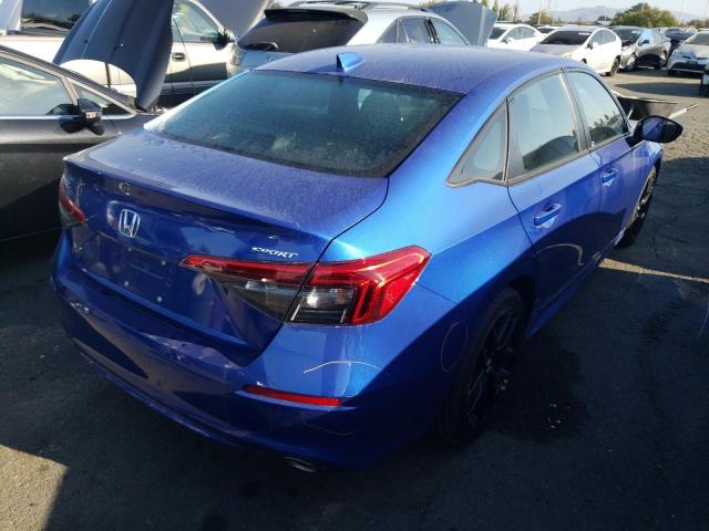 2HGFE2F54NH535539 - 2022 HONDA CIVIC SPOR BLUE photo 4
