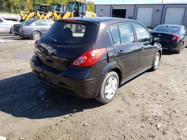 3N1BC1CP5BL361943 - 2011 NISSAN VERSA S BLACK photo 4