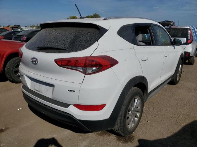 KM8J3CA49HU412707 - 2017 HYUNDAI TUCSON LIM WHITE photo 4