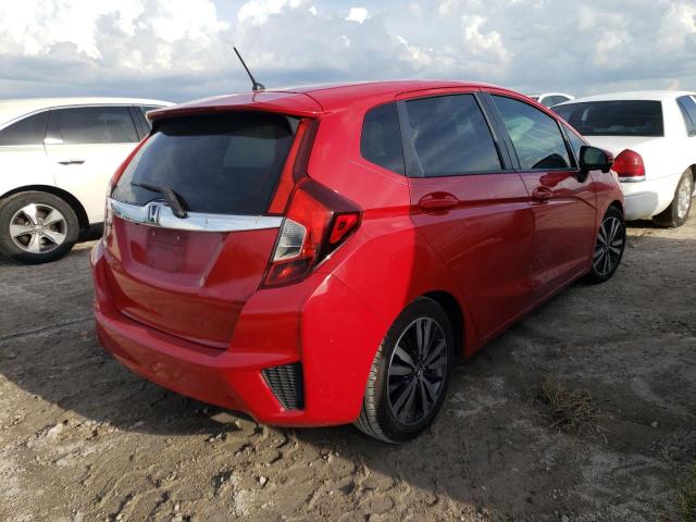 3HGGK5H84FM771102 - 2015 HONDA FIT EX RED photo 4