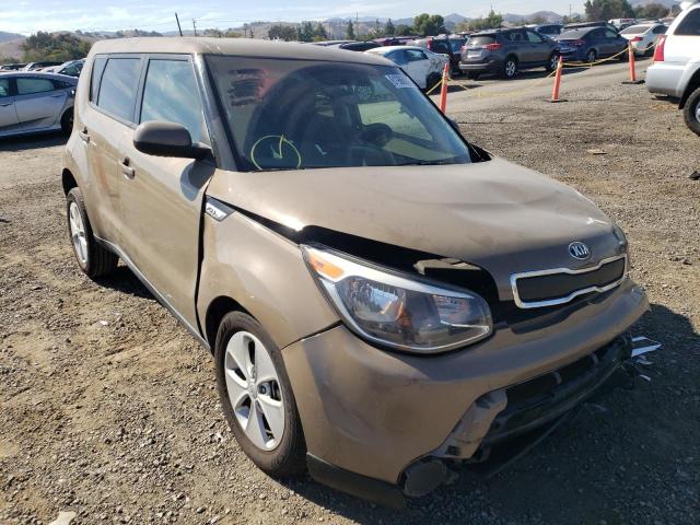 KNDJN2A27G7320015 - 2016 KIA SOUL TAN photo 1