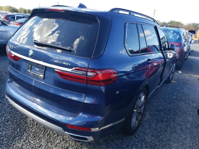 5UXCW2C01M9D99457 - 2021 BMW X7 XDRIVE4 BLUE photo 4