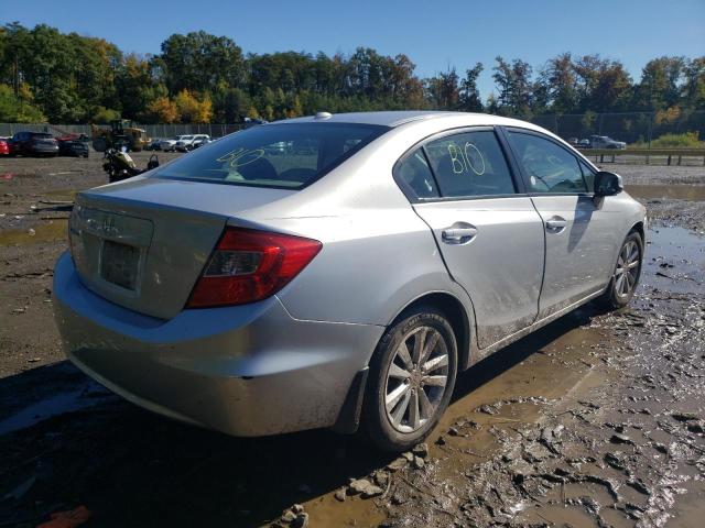 19XFB2F99CE310195 - 2012 HONDA CIVIC EXL Gümüş foto 4
