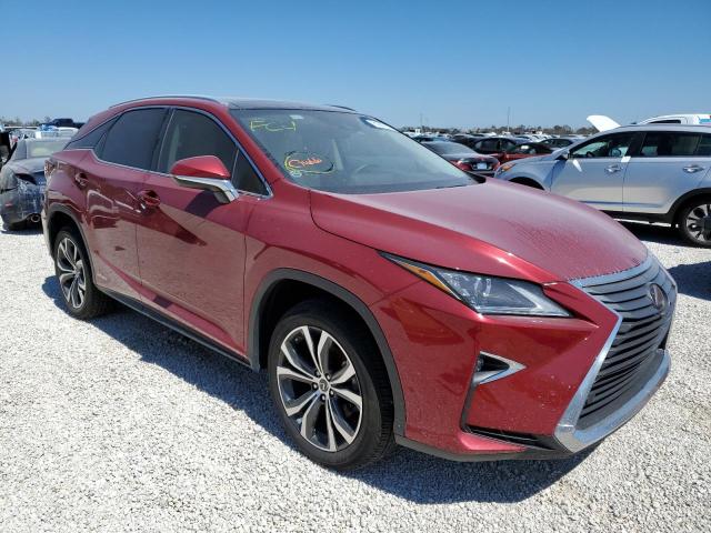 2T2BGMCA7JC029238 - 2018 LEXUS RX 450H BA RED photo 1