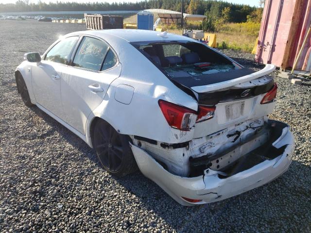 JTHBF5C28D5185455 - 2013 LEXUS IS 250 WHITE photo 3