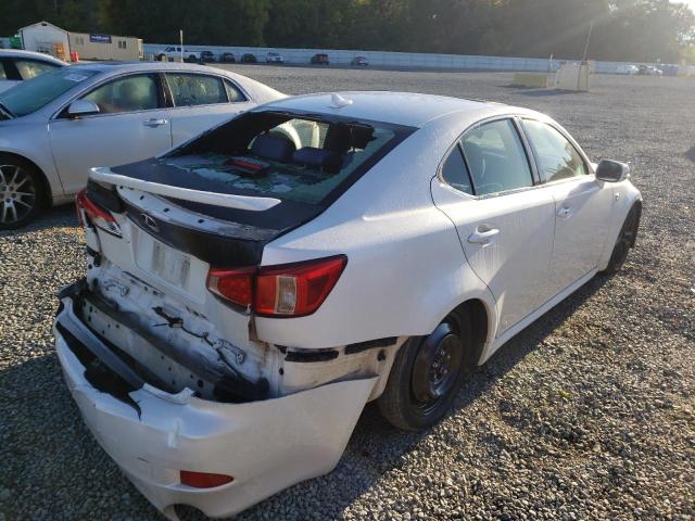 JTHBF5C28D5185455 - 2013 LEXUS IS 250 WHITE photo 4