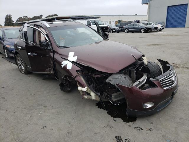 JN1AJ0HP7CM400883 - 2012 INFINITI EX35 BASE BURGUNDY photo 1