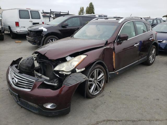JN1AJ0HP7CM400883 - 2012 INFINITI EX35 BASE BURGUNDY photo 2