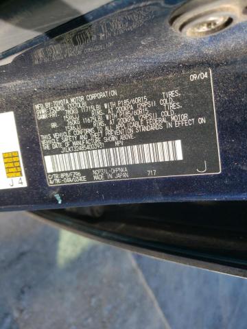 JTLKT324854003931 - 2005 TOYOTA SCION XB BLACK photo 10