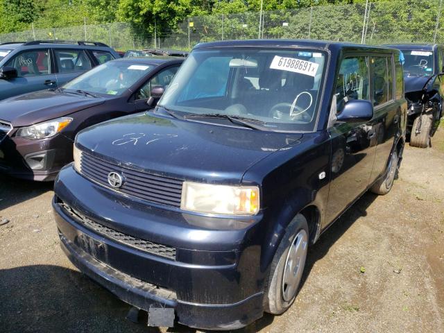 JTLKT324854003931 - 2005 TOYOTA SCION XB BLACK photo 2