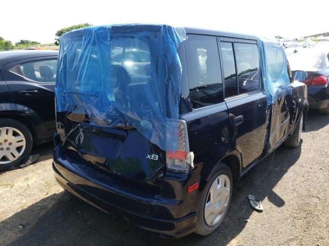 JTLKT324854003931 - 2005 TOYOTA SCION XB BLACK photo 4