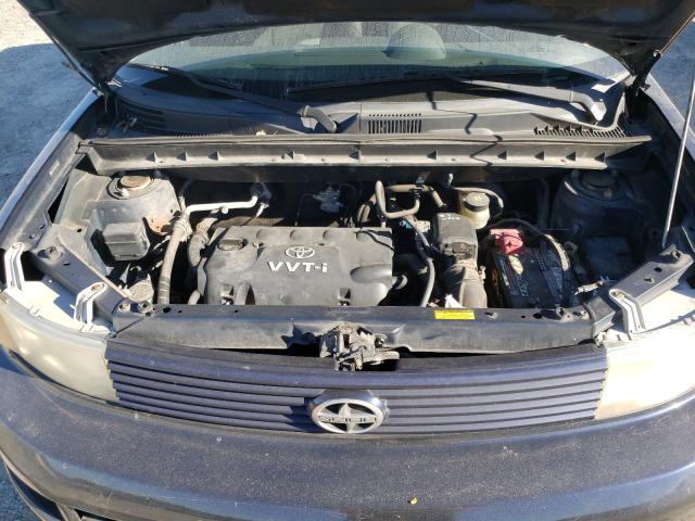 JTLKT324854003931 - 2005 TOYOTA SCION XB BLACK photo 7