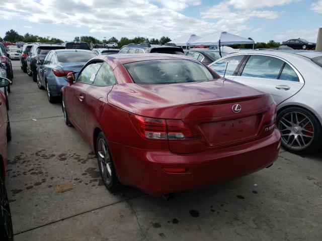 JTHFF2C27D2527219 - 2013 LEXUS IS 250 BURGUNDY photo 3