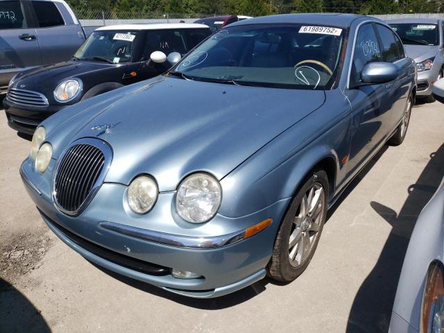 SAJEA01T93FM56657 - 2003 JAGUAR S-TYPE BLUE photo 2