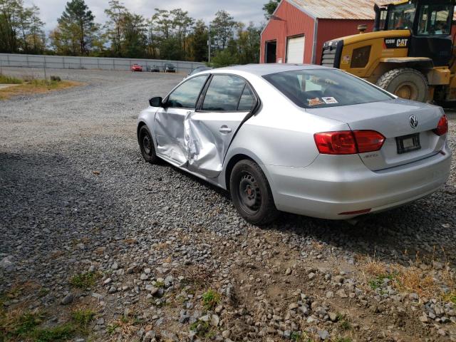 3VW2K7AJ9EM305209 - 2014 VOLKSWAGEN JETTA BASE SILVER photo 3