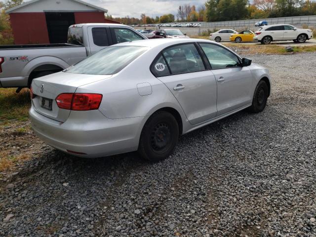 3VW2K7AJ9EM305209 - 2014 VOLKSWAGEN JETTA BASE SILVER photo 4