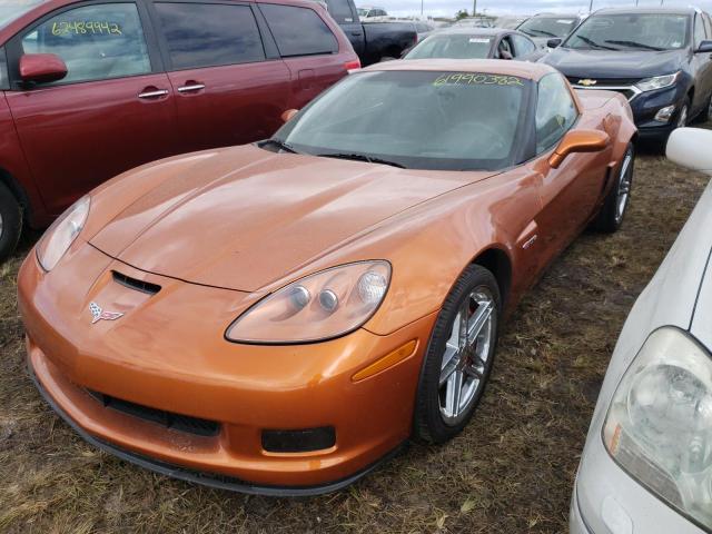 1G1YY26EX75127032 - 2007 CHEVROLET CORVETTE Z ORANGE photo 2