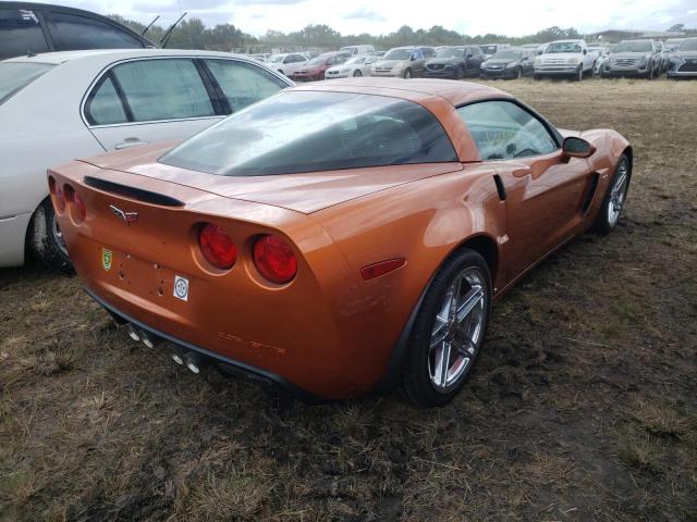 1G1YY26EX75127032 - 2007 CHEVROLET CORVETTE Z ORANGE photo 4