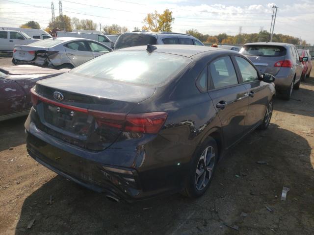 3KPF24AD9ME384774 - 2021 KIA FORTE FE BLACK photo 4