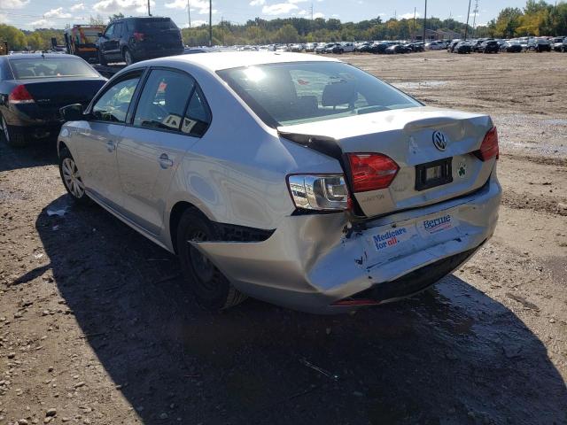 3VW2K7AJ1EM426462 - 2014 VOLKSWAGEN JETTA BASE 银色 照片 3