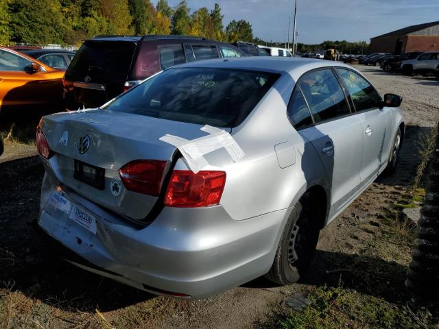 3VW2K7AJ1EM426462 - 2014 VOLKSWAGEN JETTA BASE 银色 照片 4