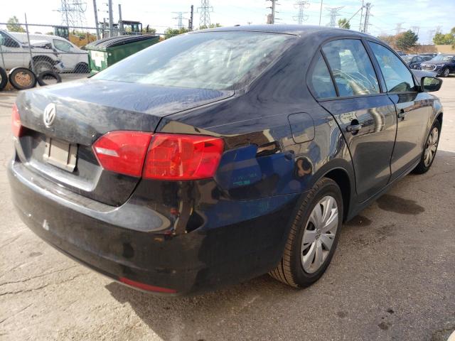 3VW1K7AJ1DM211979 - 2013 VOLKSWAGEN JETTA BASE 黑色 照片 4