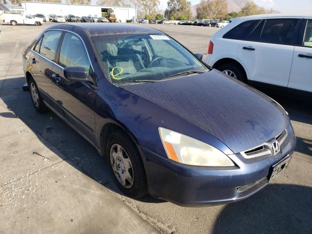 1HGCM56475A155253 - 2005 HONDA ACCORD LX BLUE photo 1