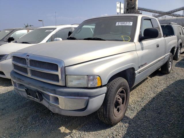 1B7HC13Z1YJ110491 - 2000 DODGE RAM PICKUP SILVER photo 2