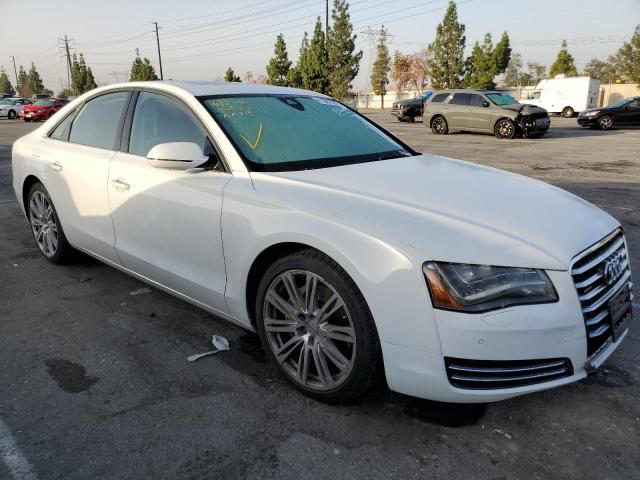 WAUAGAFD6DN027225 - 2013 AUDI A8 QUATTRO WHITE photo 1