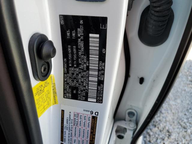 JTJBM7FX3H5176336 - 2017 LEXUS GX 460 WHITE photo 10