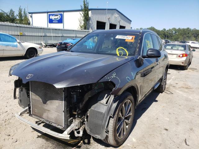 5UXTR7C55KLR44878 - 2019 BMW X3 SDRIVE3 BLACK photo 2