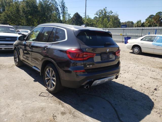 5UXTR7C55KLR44878 - 2019 BMW X3 SDRIVE3 BLACK photo 3