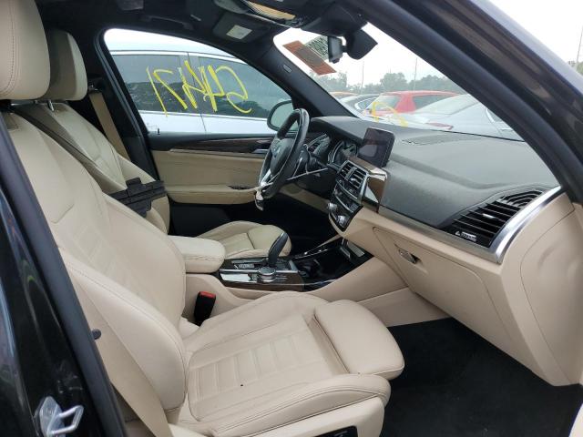 5UXTR7C55KLR44878 - 2019 BMW X3 SDRIVE3 BLACK photo 5