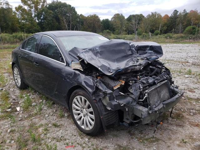 W04GW5EV4B1141336 - 2011 BUICK REGAL CXL BLACK photo 1