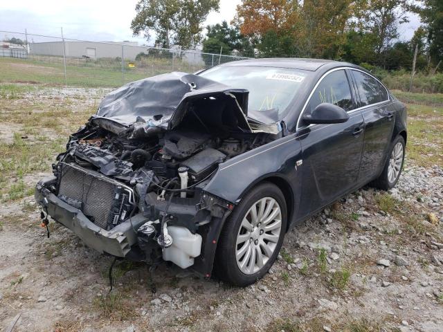 W04GW5EV4B1141336 - 2011 BUICK REGAL CXL BLACK photo 2