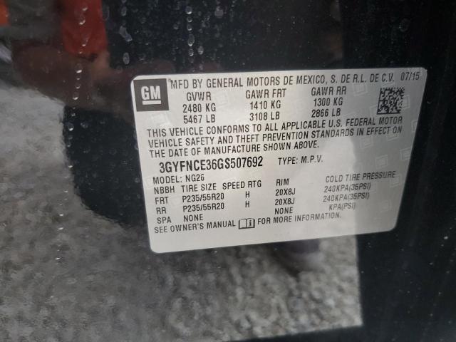 3GYFNCE36GS507692 - 2016 CADILLAC SRX PERFOR 黑色 照片 10