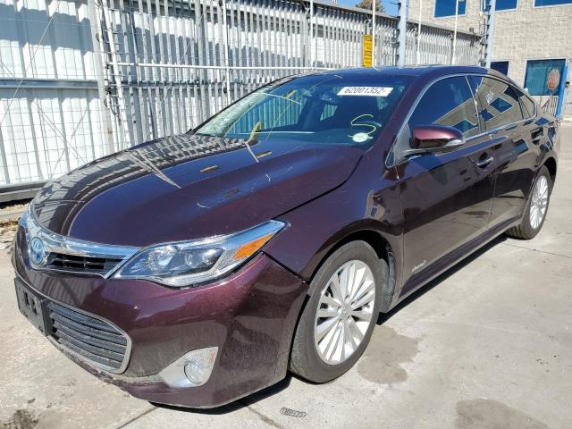 4T1BD1EB8FU044984 - 2015 TOYOTA AVALON HYB MAROON photo 2