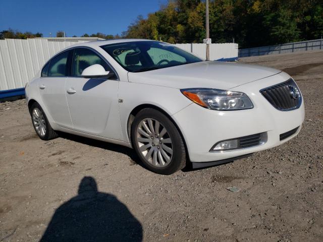 2G4GS5EC5B9194795 - 2011 BUICK REGAL CXL WHITE photo 1