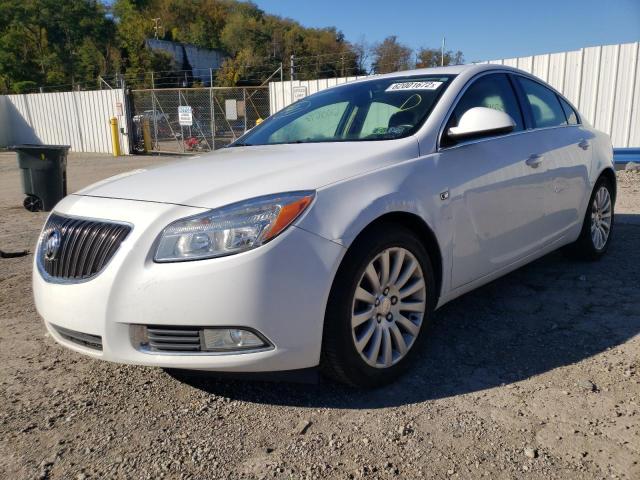 2G4GS5EC5B9194795 - 2011 BUICK REGAL CXL WHITE photo 2