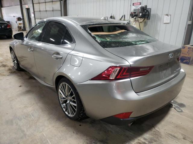 JTHCF1D24E5002520 - 2014 LEXUS IS 250 SILVER photo 3