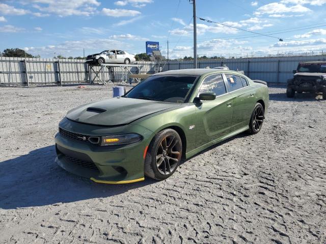 2C3CDXGJ7MH556417 - 2021 DODGE CHARGER SC GREEN photo 2