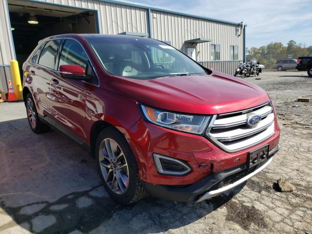 2FMPK4K89HBB15222 - 2017 FORD EDGE TITAN BURGUNDY photo 1