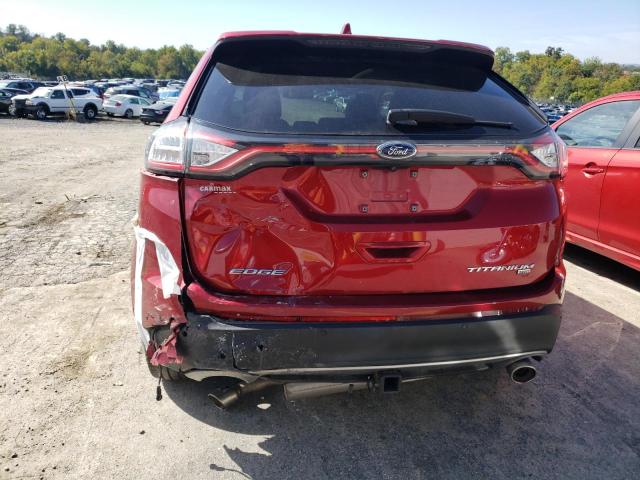 2FMPK4K89HBB15222 - 2017 FORD EDGE TITAN BURGUNDY photo 9