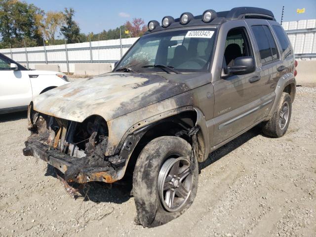 1J4GL38KX4W182882 - 2004 JEEP LIBERTY RE 金色 照片 2