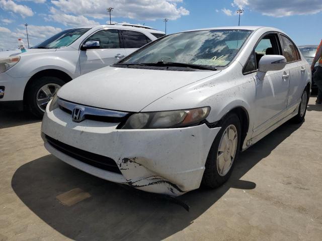 JHMFA362X8S012320 - 2008 HONDA CIVIC HYBR WHITE photo 9