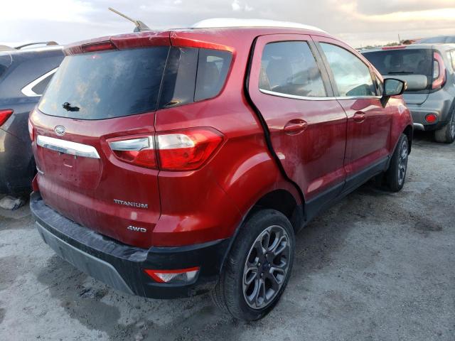 MAJ6P1WL2JC182058 - 2018 FORD ECOSPORT T RED photo 4