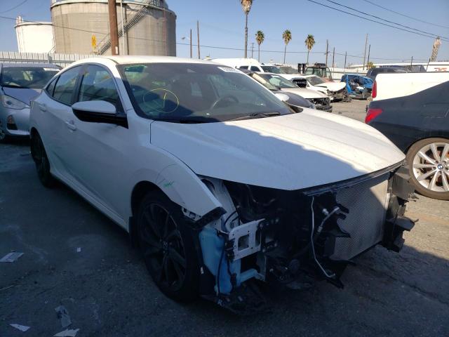 2HGFC2F85LH525423 - 2020 HONDA CIVIC SPOR WHITE photo 1