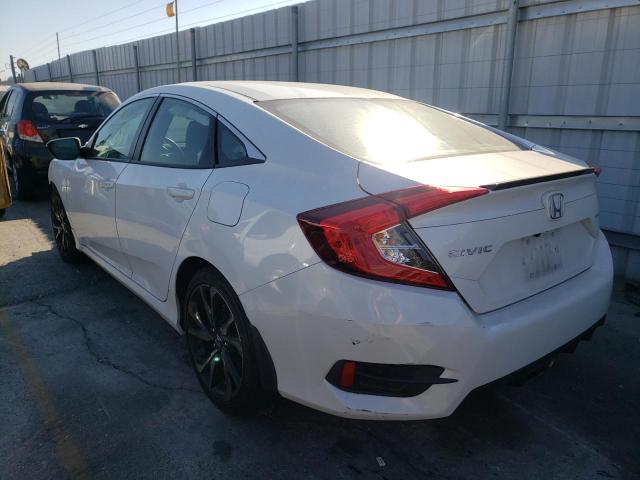2HGFC2F85LH525423 - 2020 HONDA CIVIC SPOR WHITE photo 3